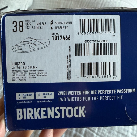 NWT Birkenstock Lugano Oiled Leather Sandal Size 38 Medium/Narrow - Picture 6 of 6